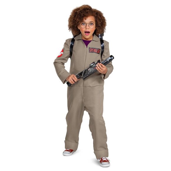 Ghostbusters Afterlife Spengler Kids Costume 4-6 Inflatable Proton Pack Wand - Picture 2 of 8